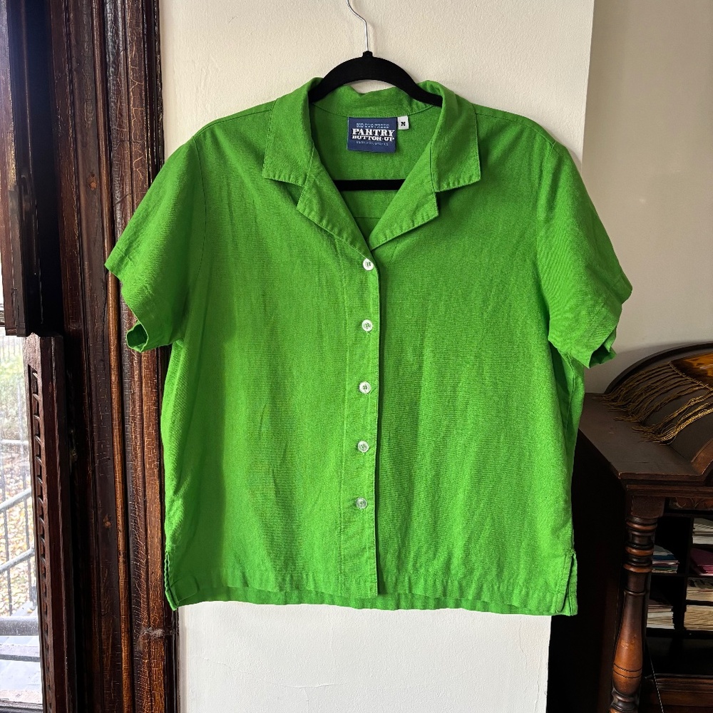 Big Bud Press Pantry Button Up In Kelly Green